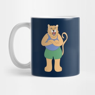Funny wild cat Mug